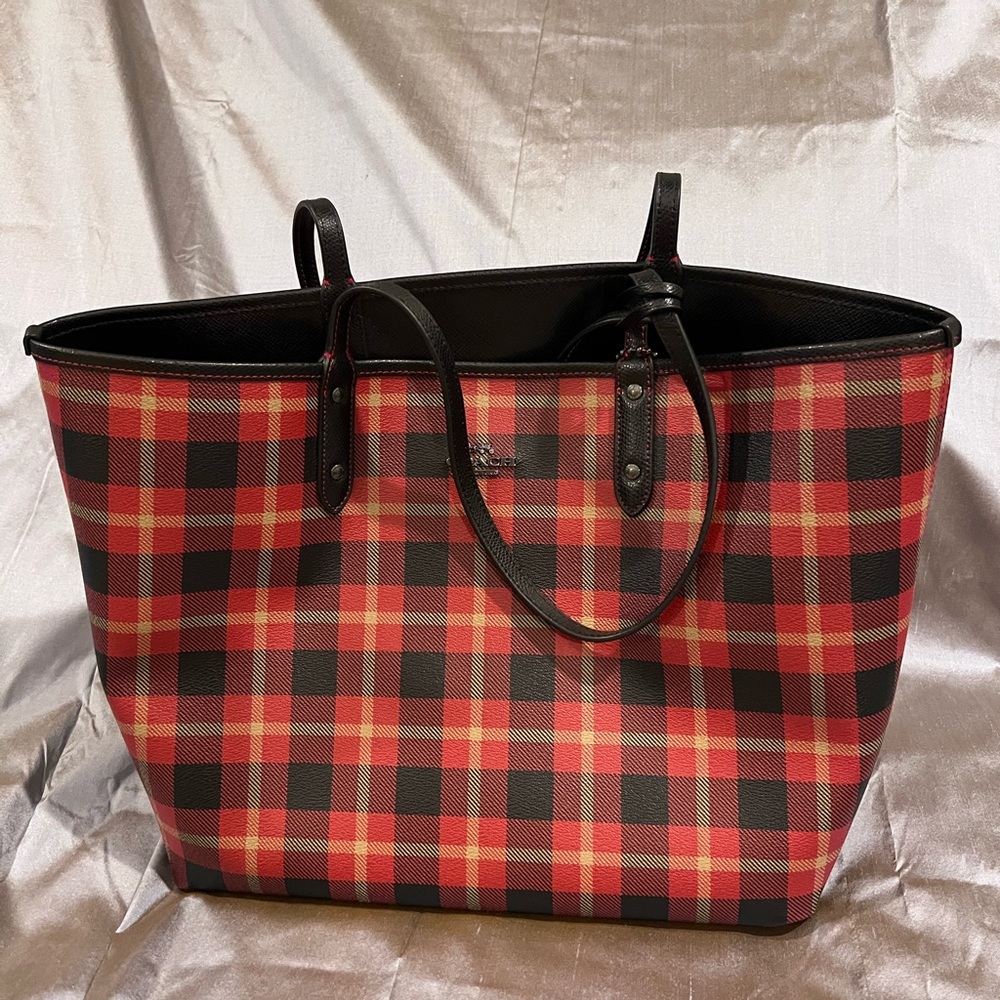 Coach Tartan Plaid bag/ purse